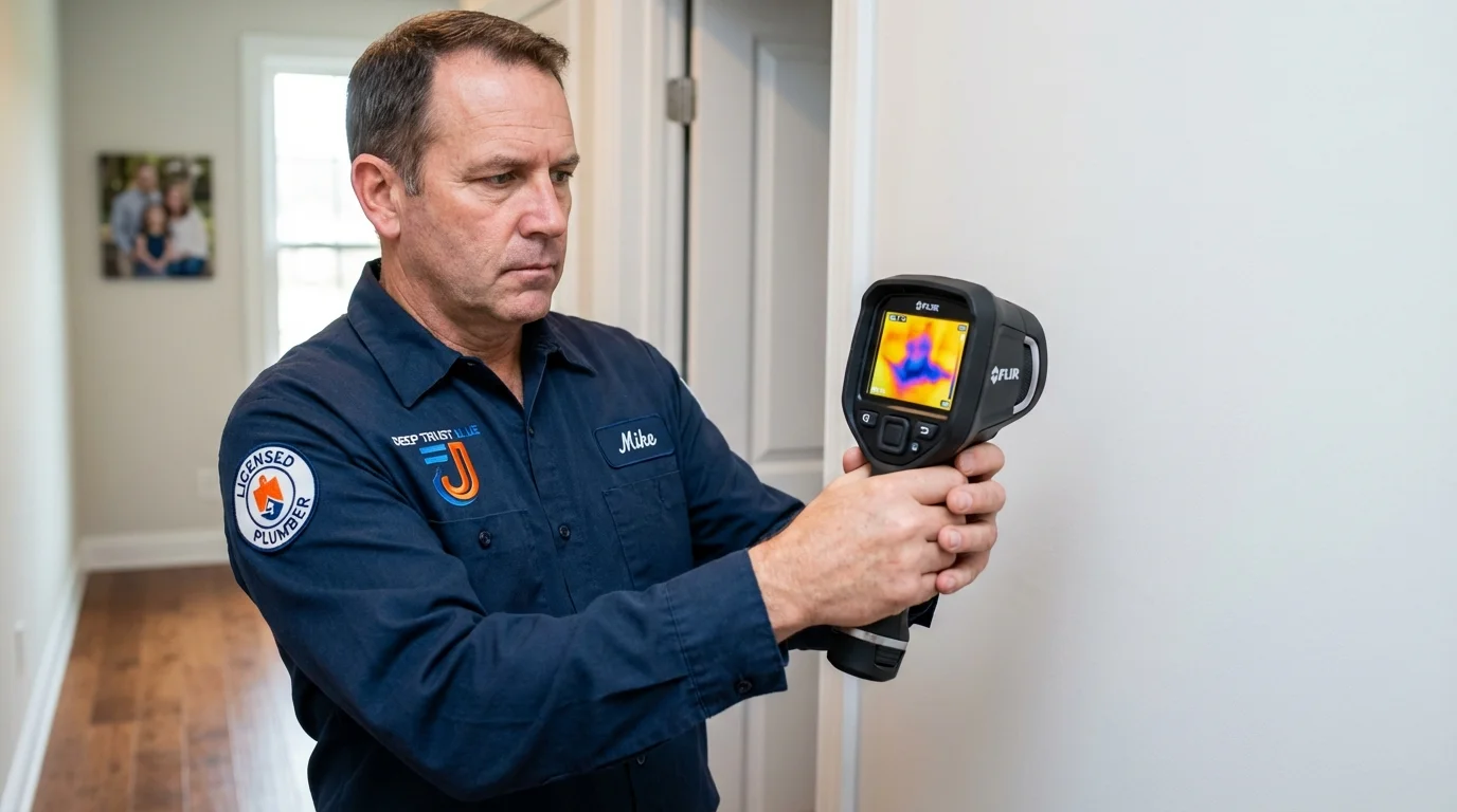 Thermal imaging leak detection by Johns Plumbing LLC in Marlboro